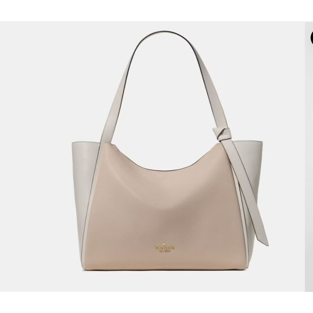 Kate Spade Knott Tote Bag Light Cream Colorblock